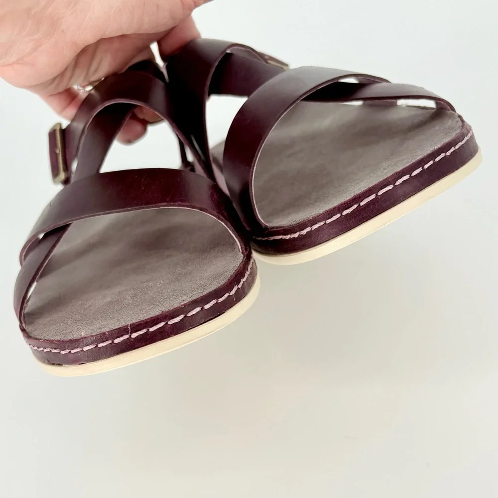 Chaco Leather Wayfarer Classic Z Sandal in Fig - Picture 9 of 15
